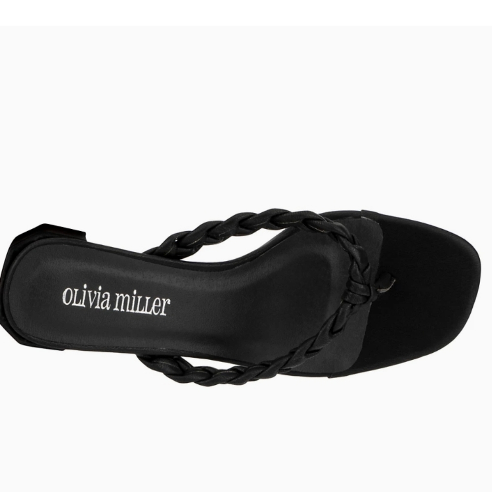 Olivia Miller Sandbanks Braided Thong Sandals -10 - Picture 2 of 5